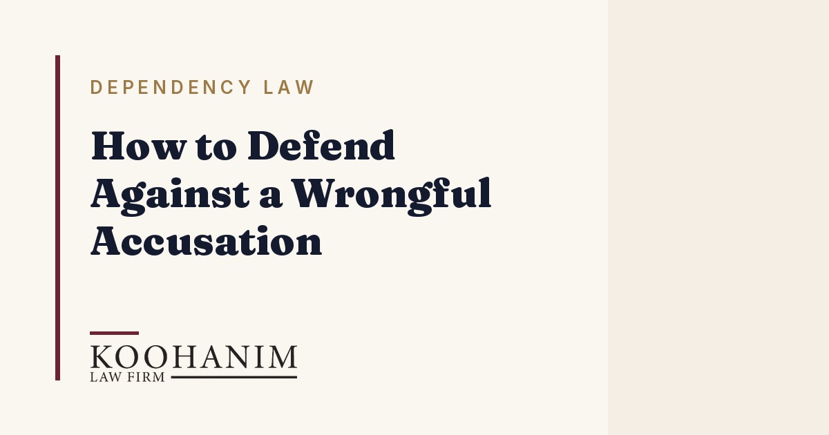 How to Defend Against a Wrongful Accusation